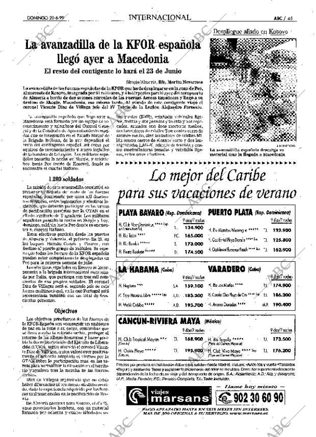ABC MADRID 20-06-1999 página 45
