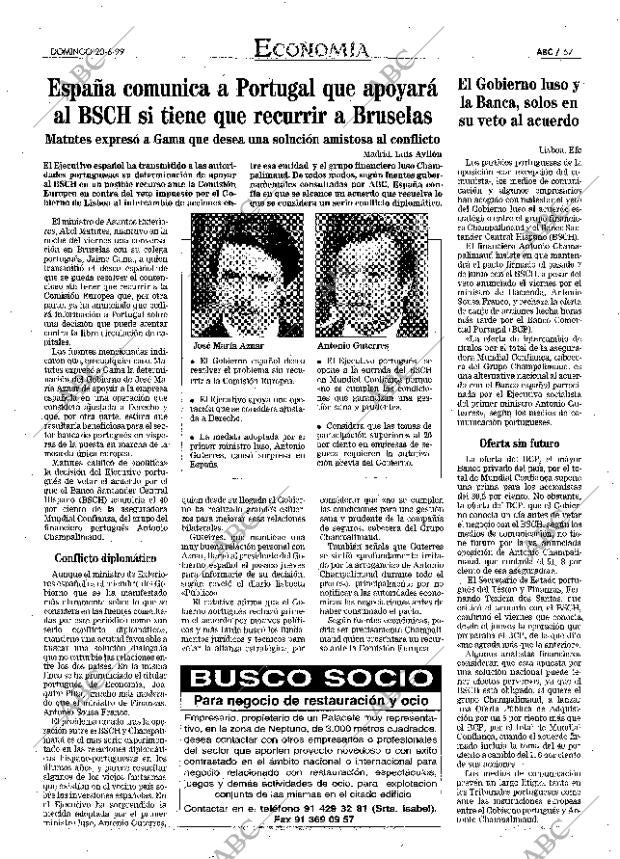 ABC MADRID 20-06-1999 página 57