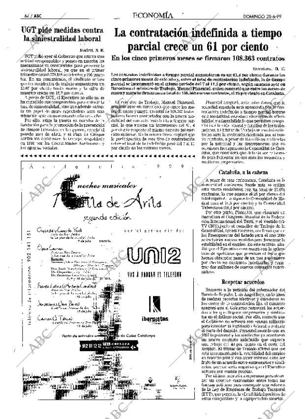 ABC MADRID 20-06-1999 página 64