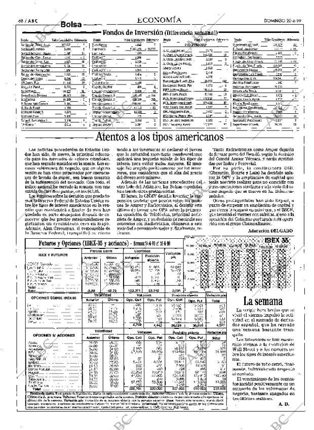ABC MADRID 20-06-1999 página 68