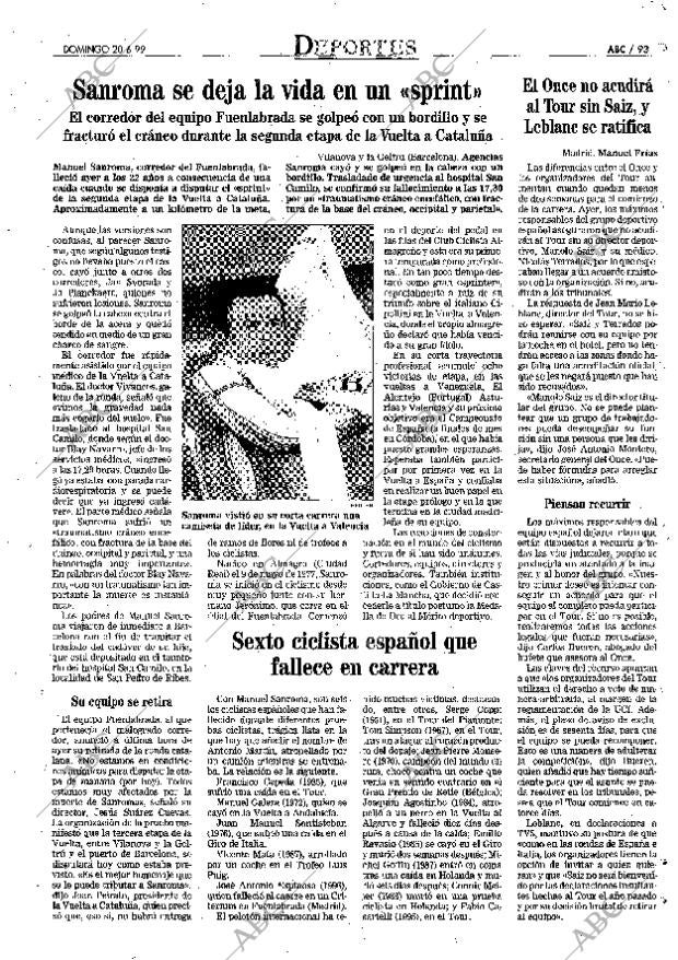 ABC MADRID 20-06-1999 página 93