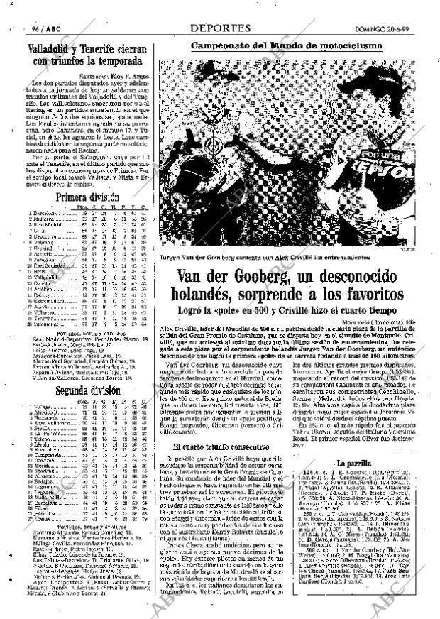 ABC MADRID 20-06-1999 página 96