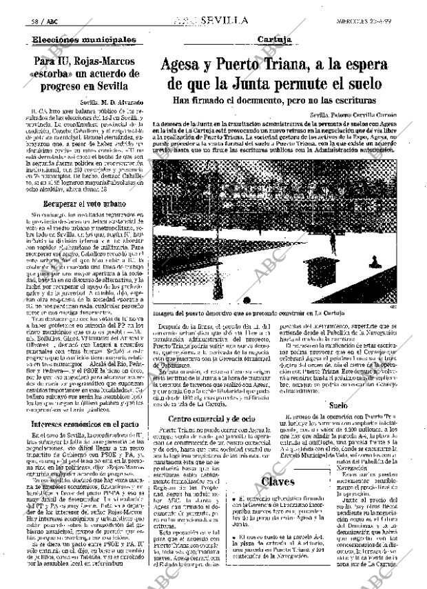 ABC SEVILLA 23-06-1999 página 58
