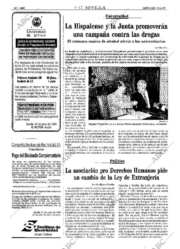 ABC SEVILLA 23-06-1999 página 60