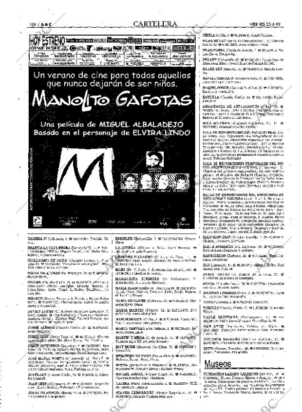 ABC MADRID 25-06-1999 página 106