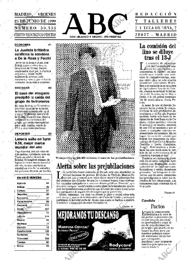 ABC MADRID 25-06-1999 página 11