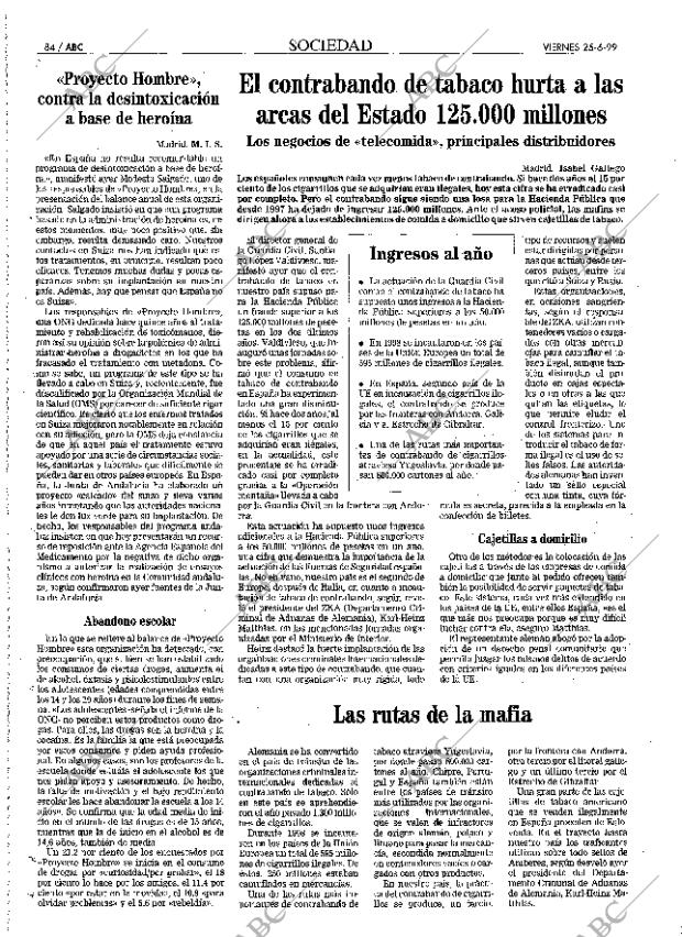 ABC MADRID 25-06-1999 página 84