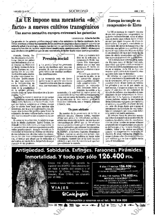 ABC MADRID 25-06-1999 página 85