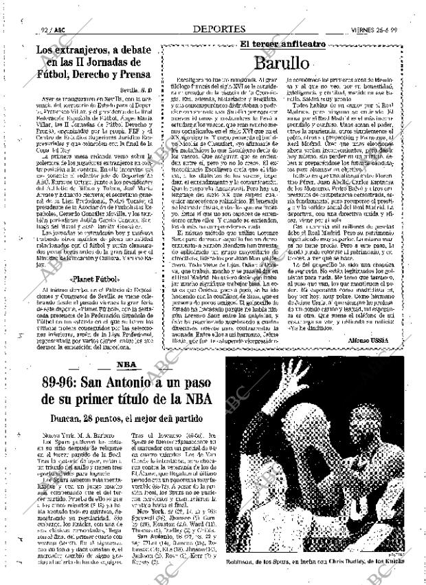 ABC MADRID 25-06-1999 página 92