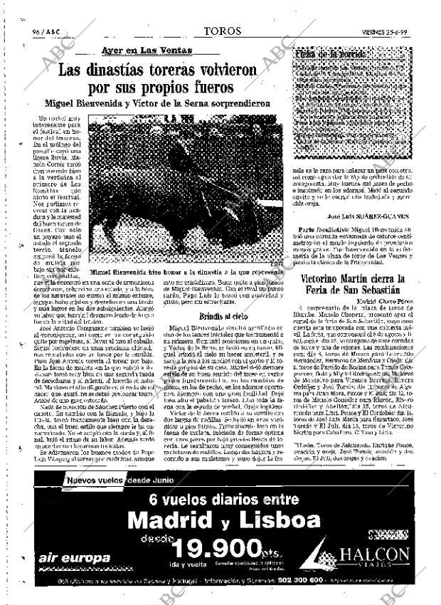 ABC MADRID 25-06-1999 página 96