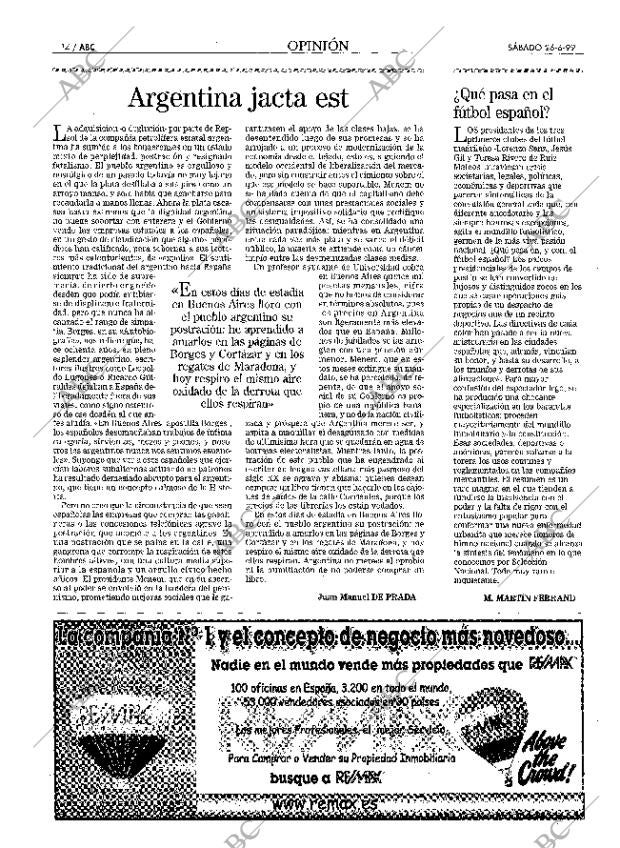 ABC MADRID 26-06-1999 página 14