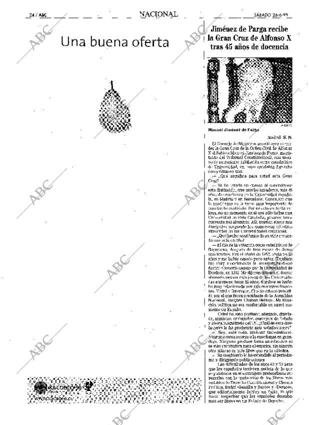 ABC MADRID 26-06-1999 página 24
