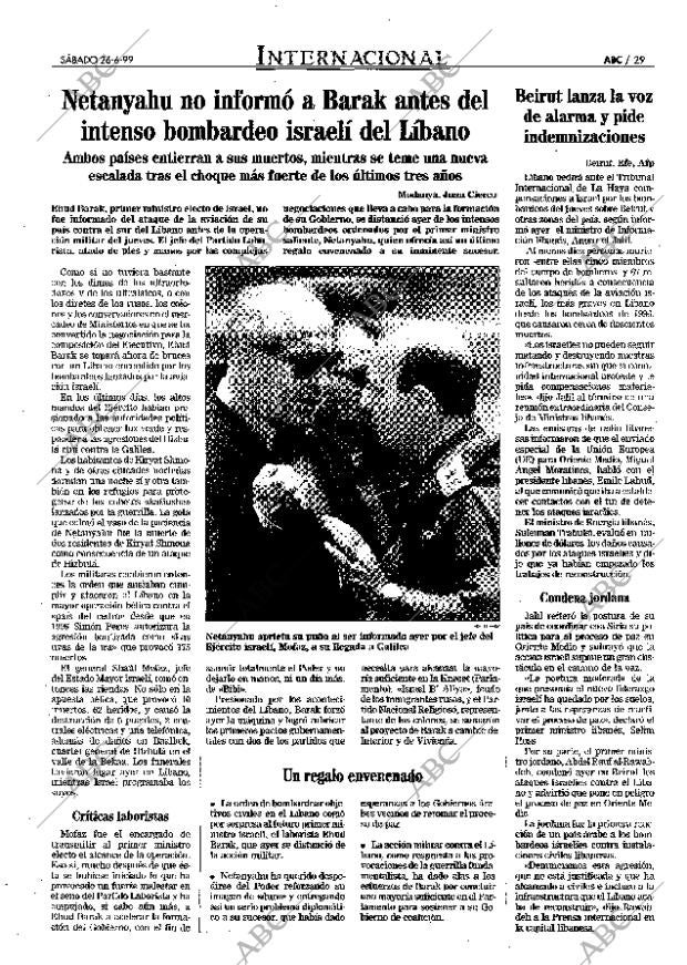 ABC MADRID 26-06-1999 página 29