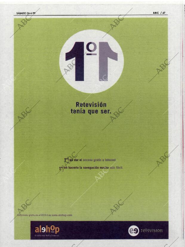 ABC MADRID 26-06-1999 página 47