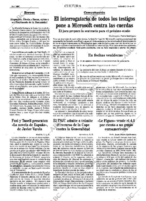 ABC MADRID 26-06-1999 página 54