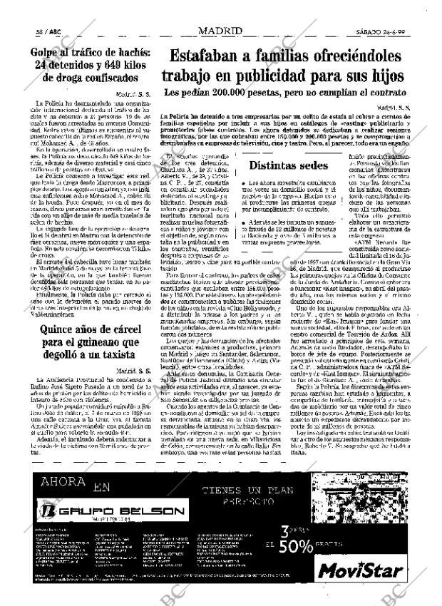 ABC MADRID 26-06-1999 página 58