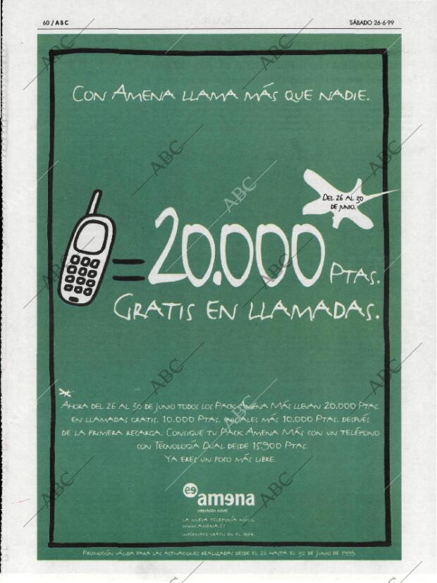 ABC MADRID 26-06-1999 página 60