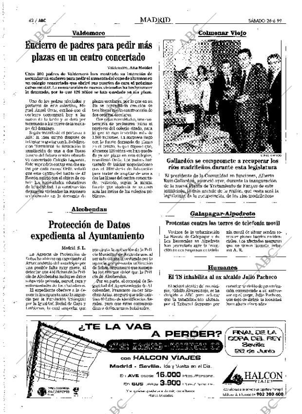 ABC MADRID 26-06-1999 página 62