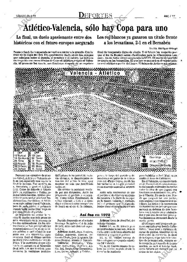 ABC MADRID 26-06-1999 página 77