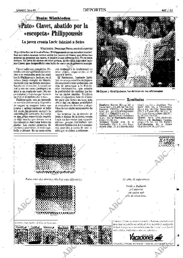 ABC MADRID 26-06-1999 página 83