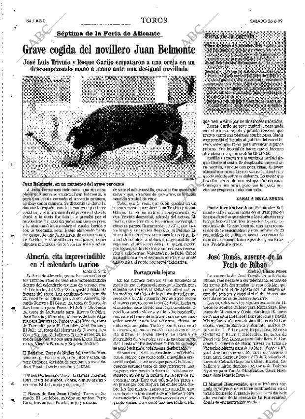 ABC MADRID 26-06-1999 página 84