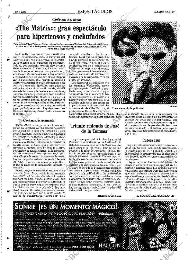 ABC MADRID 26-06-1999 página 86