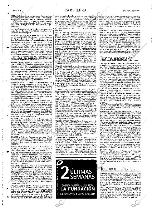 ABC MADRID 26-06-1999 página 88