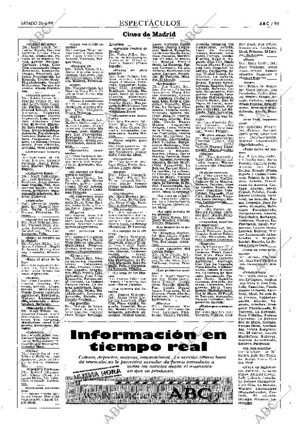 ABC MADRID 26-06-1999 página 95