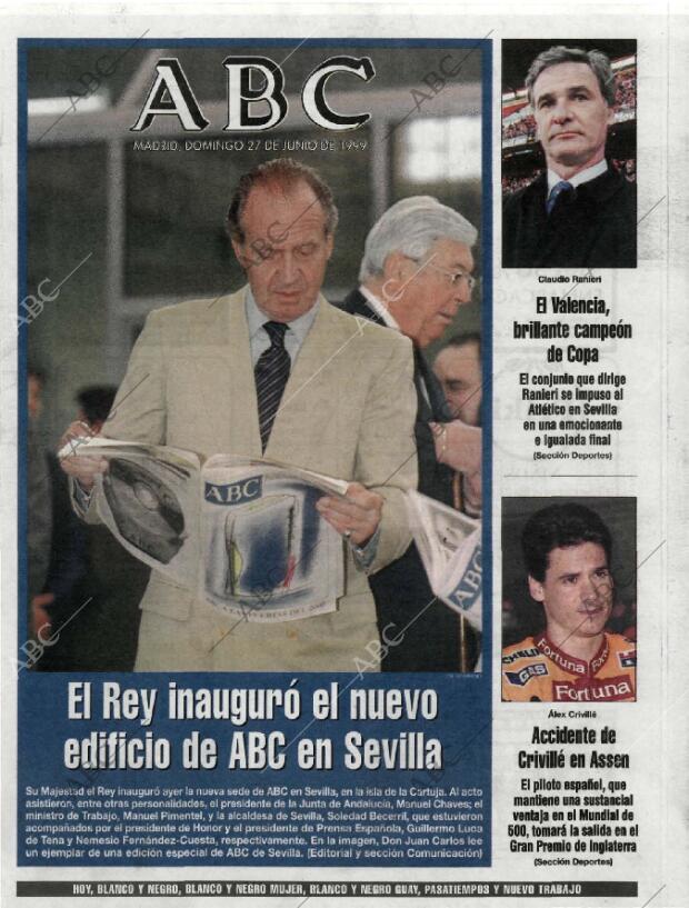 ABC MADRID 27-06-1999 página 1