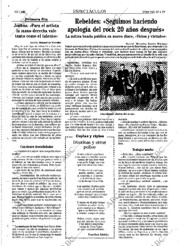ABC MADRID 27-06-1999 página 102