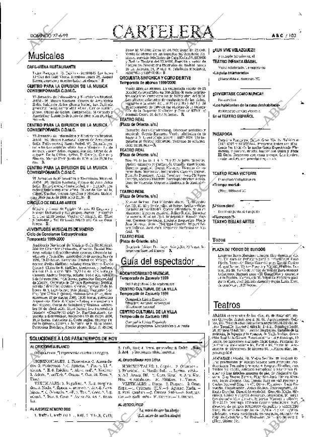 ABC MADRID 27-06-1999 página 103