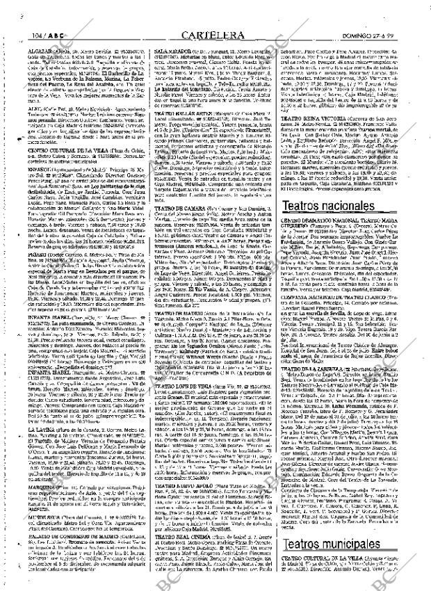 ABC MADRID 27-06-1999 página 104