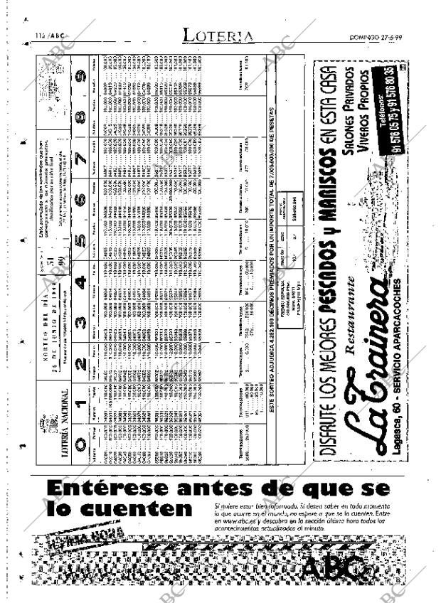 ABC MADRID 27-06-1999 página 112