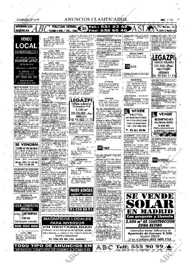 ABC MADRID 27-06-1999 página 131