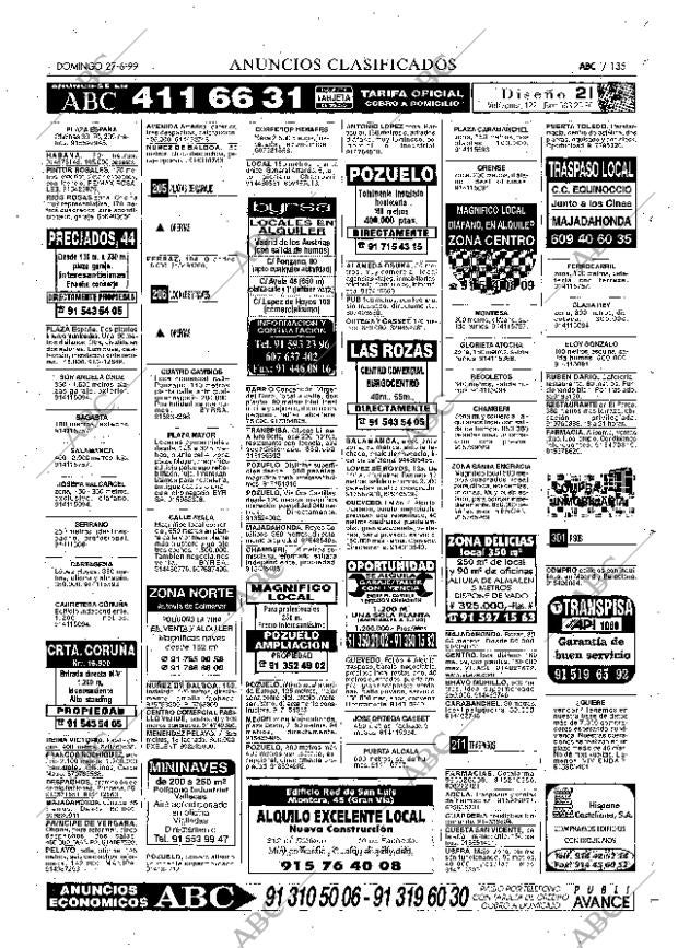 ABC MADRID 27-06-1999 página 135