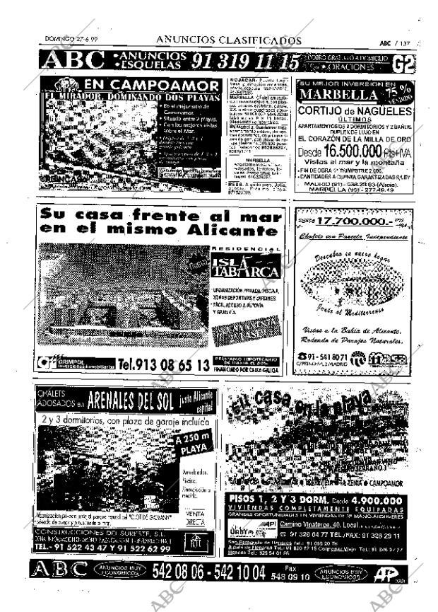 ABC MADRID 27-06-1999 página 137