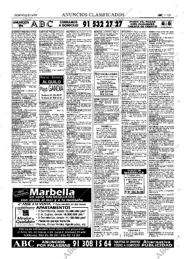 ABC MADRID 27-06-1999 página 139