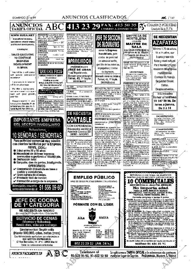 ABC MADRID 27-06-1999 página 141