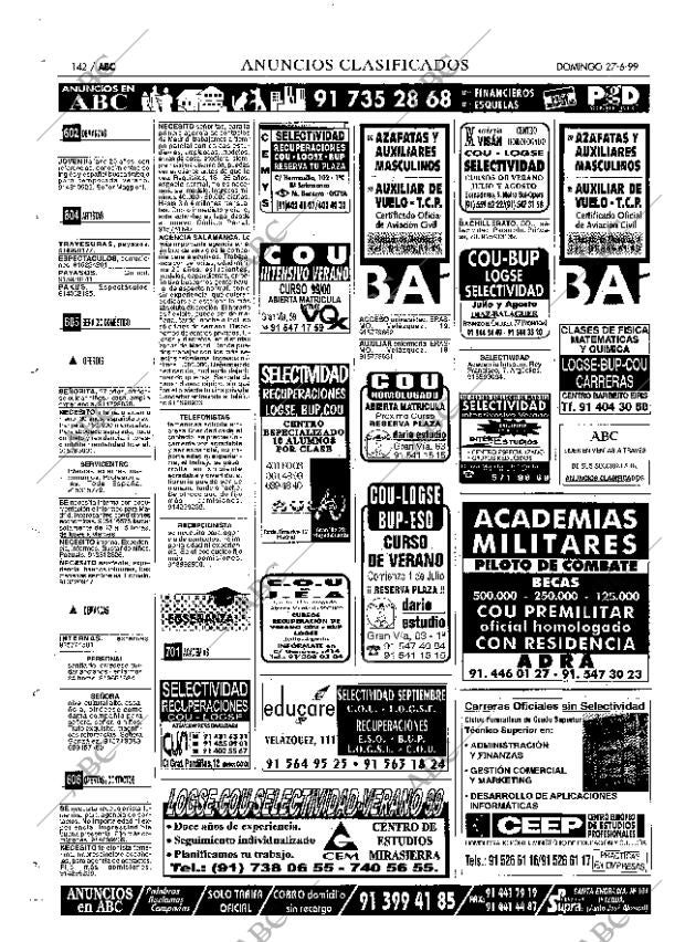 ABC MADRID 27-06-1999 página 142