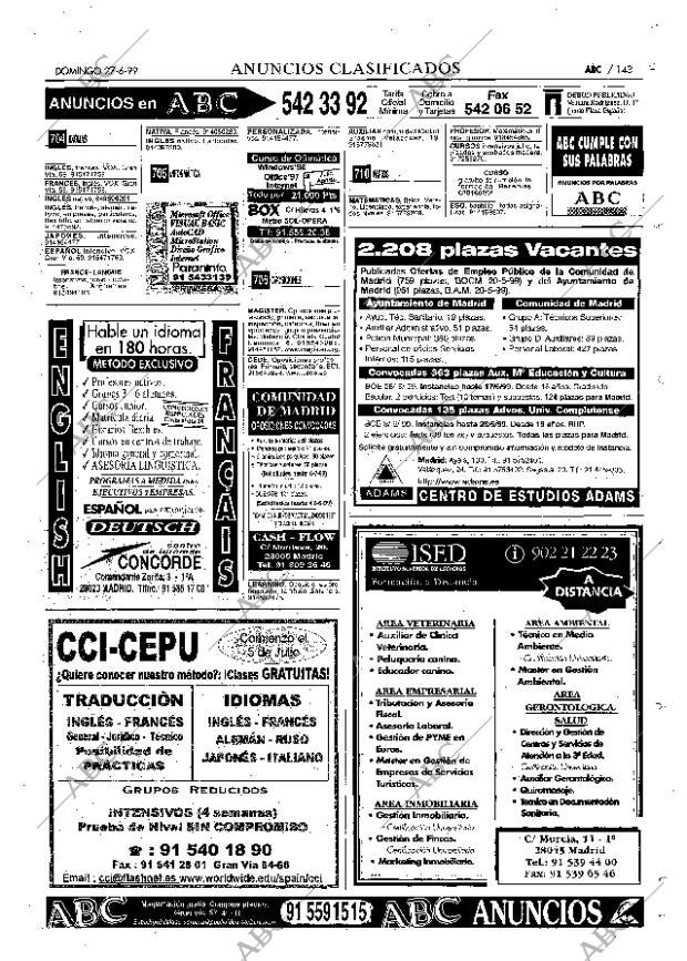 ABC MADRID 27-06-1999 página 143