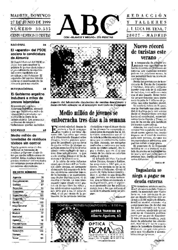 ABC MADRID 27-06-1999 página 17