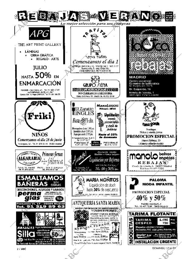 ABC MADRID 27-06-1999 página 2