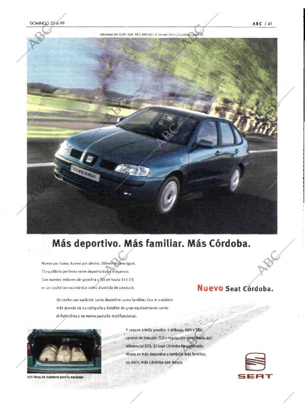 ABC MADRID 27-06-1999 página 41