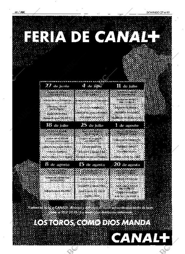 ABC MADRID 27-06-1999 página 66