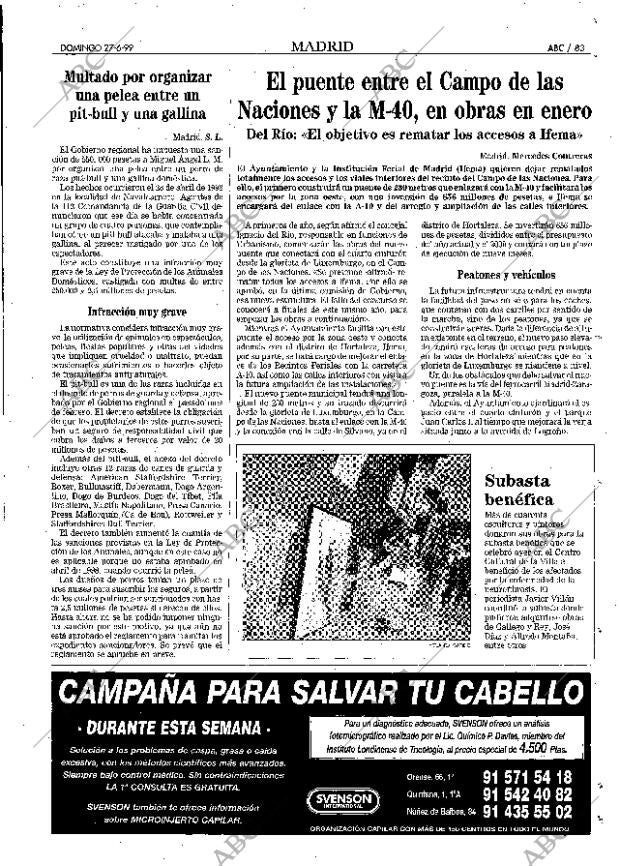 ABC MADRID 27-06-1999 página 83