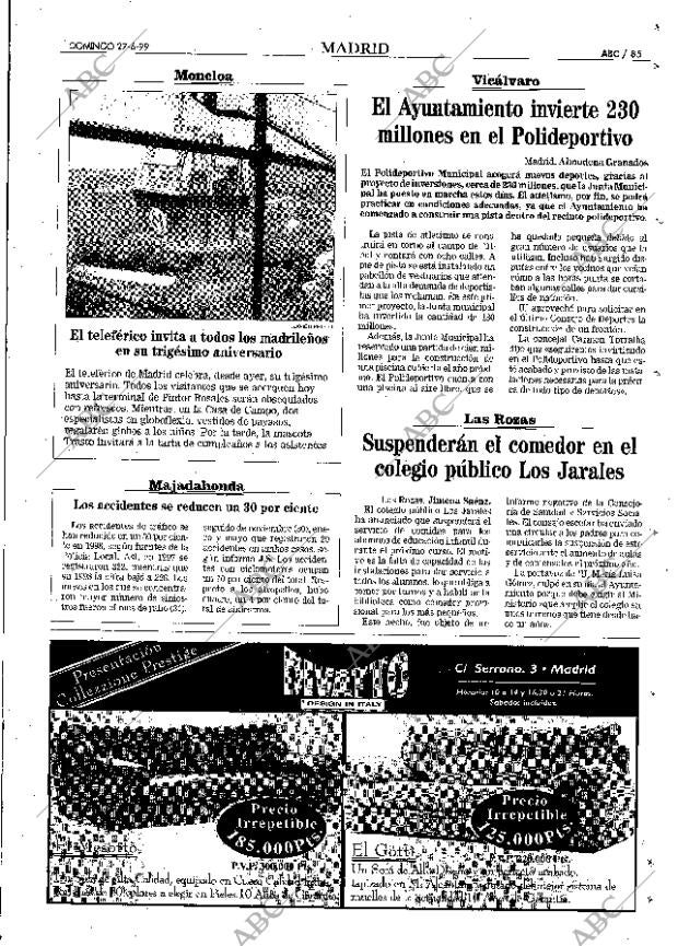 ABC MADRID 27-06-1999 página 85