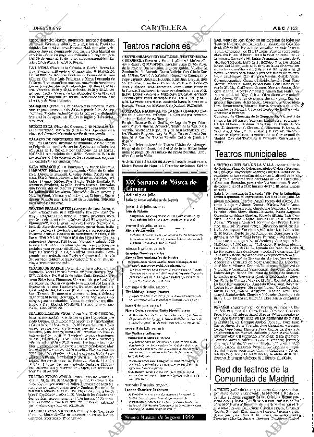 ABC MADRID 28-06-1999 página 103