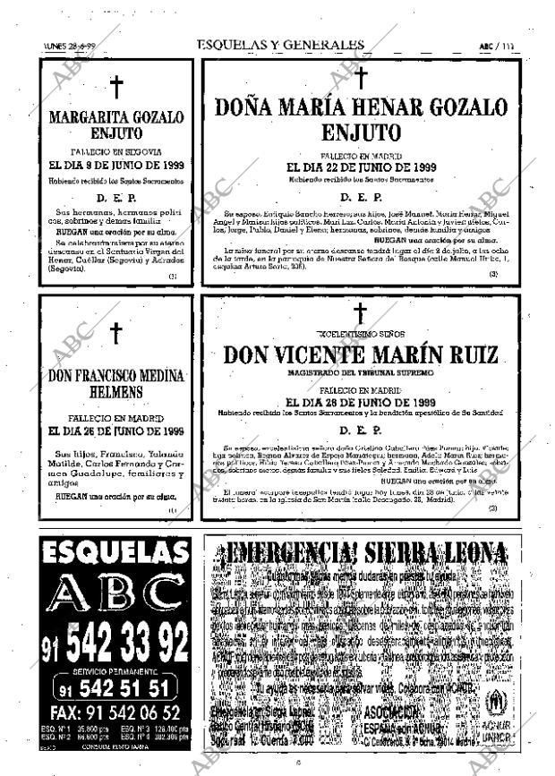 ABC MADRID 28-06-1999 página 111