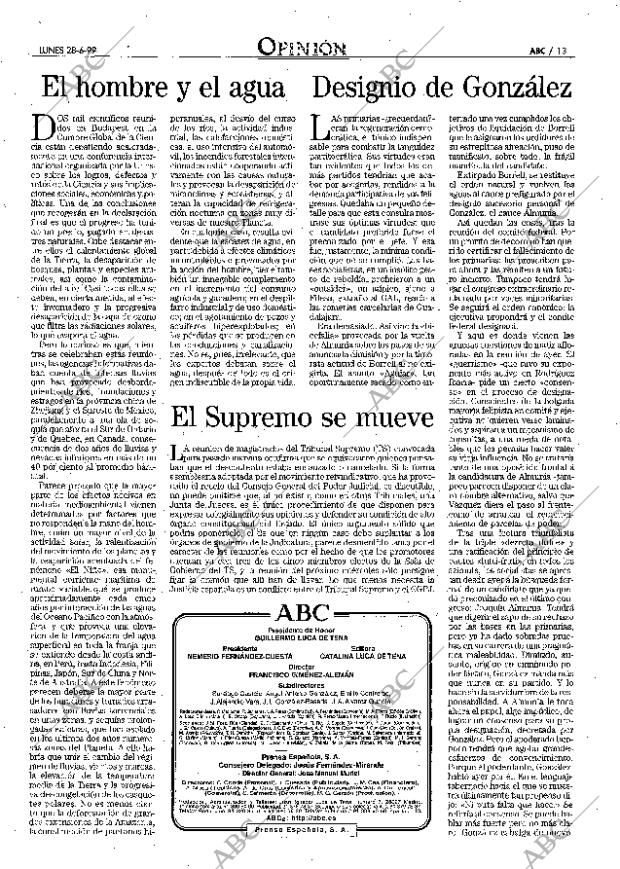 ABC MADRID 28-06-1999 página 13