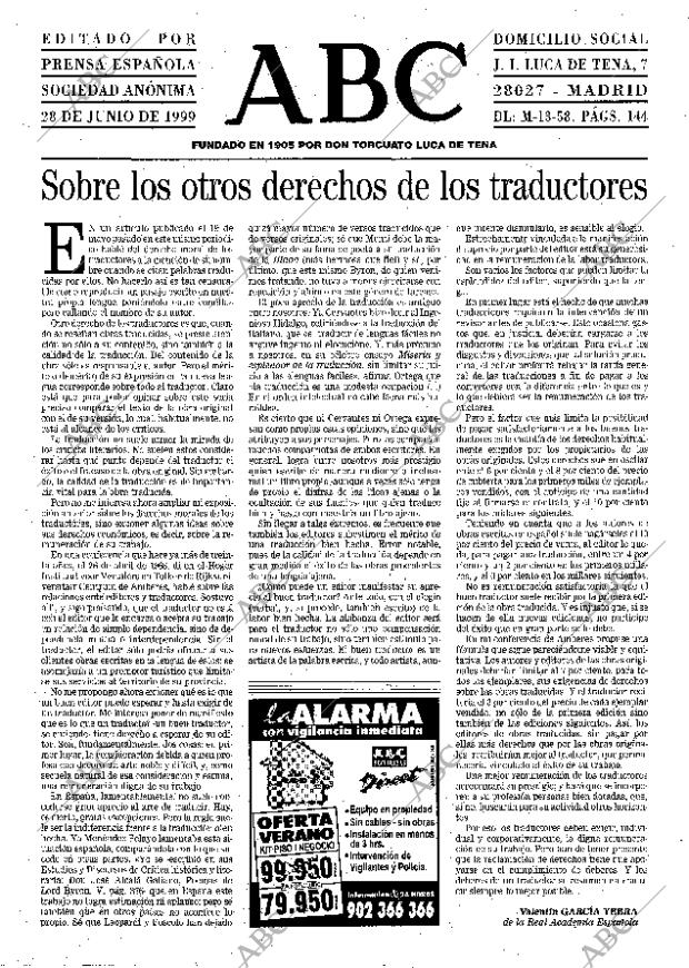 ABC MADRID 28-06-1999 página 3